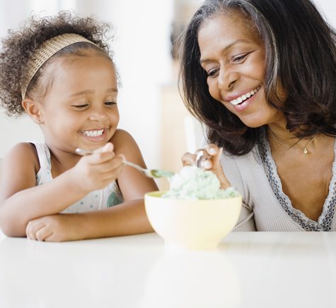 Parker-Heating-and-Air-Conditioning-child-and-grandmother-enjoying-ice-cream